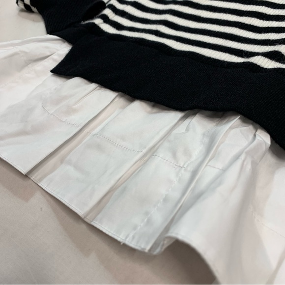 English Factory Black & White Striped Sweater Top - Picture 10 of 12